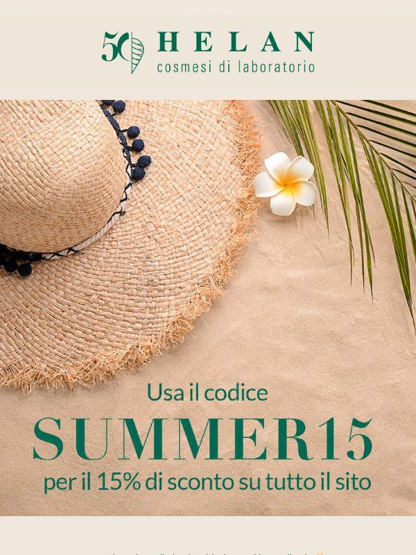 Solo per te, -15% di sconto!