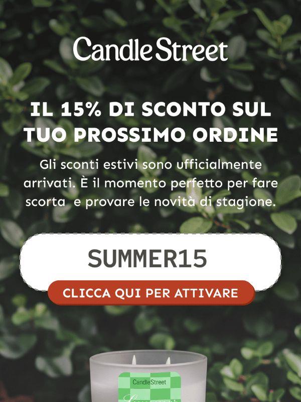 ☀️ -15% su tutto: iniziano gli Sconti Estivi