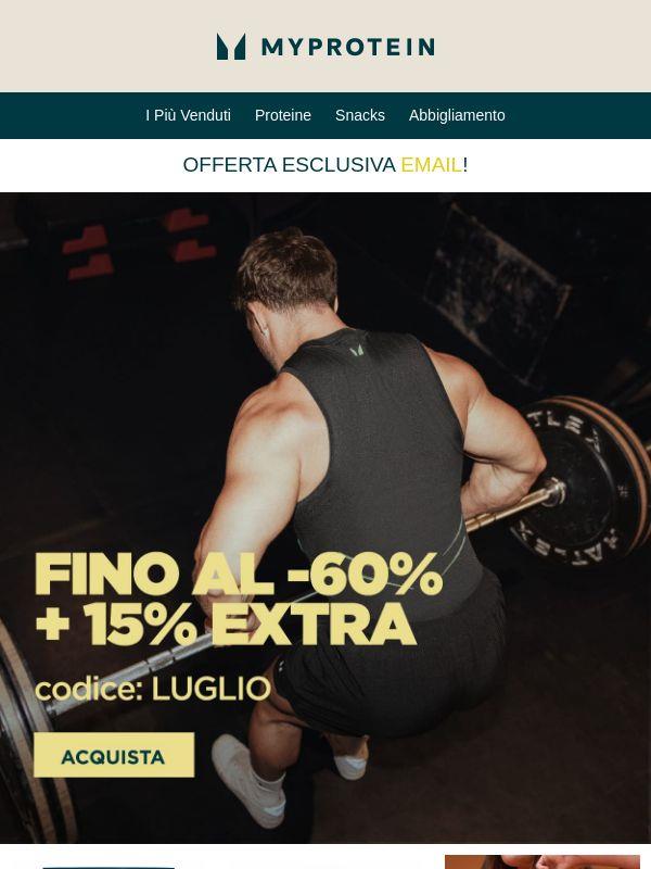 Esclusiva Email 🎉 Fino al -60% + 15% Extra