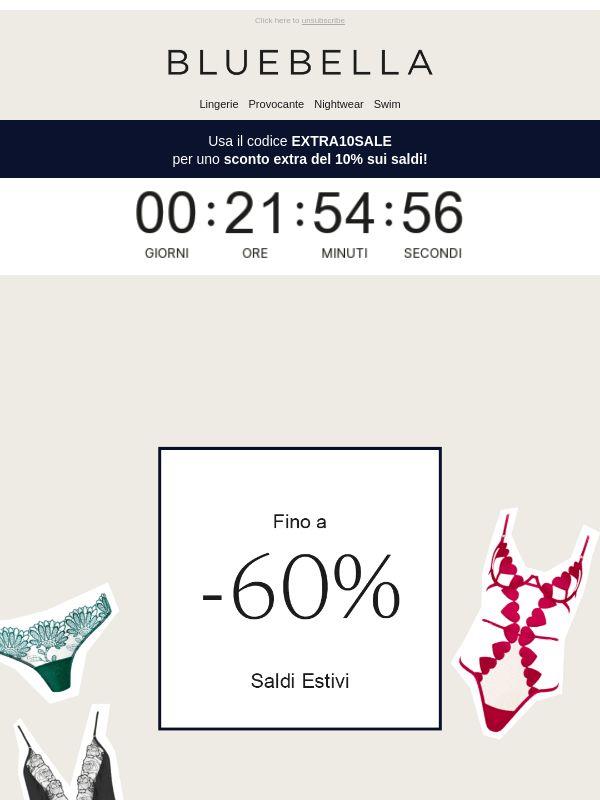 Ultima occasione - 10% di sconto extra sui saldi estivi!