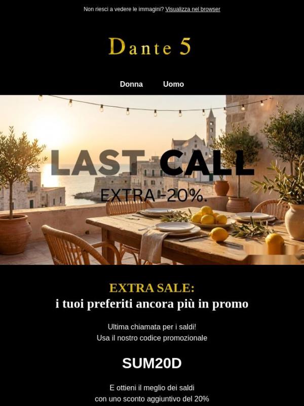 Extra Sconto 20%
