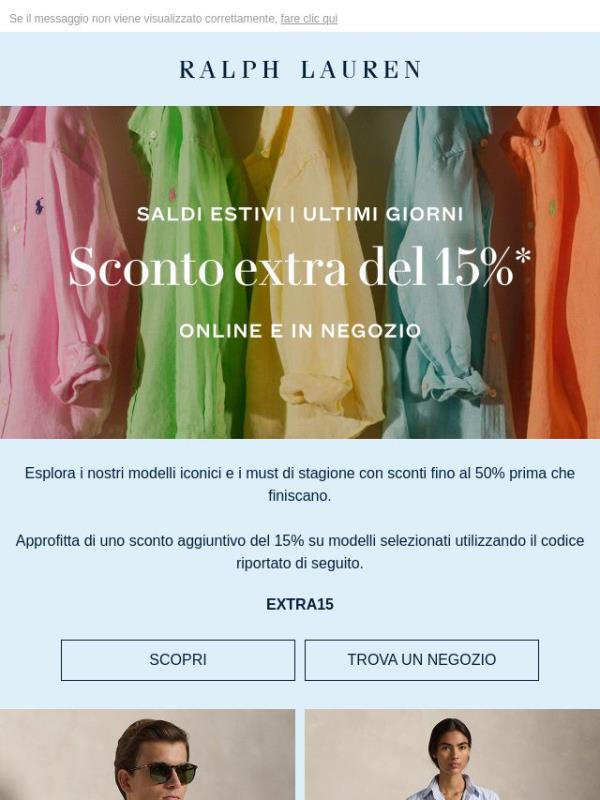 I saldi estivi terminano presto