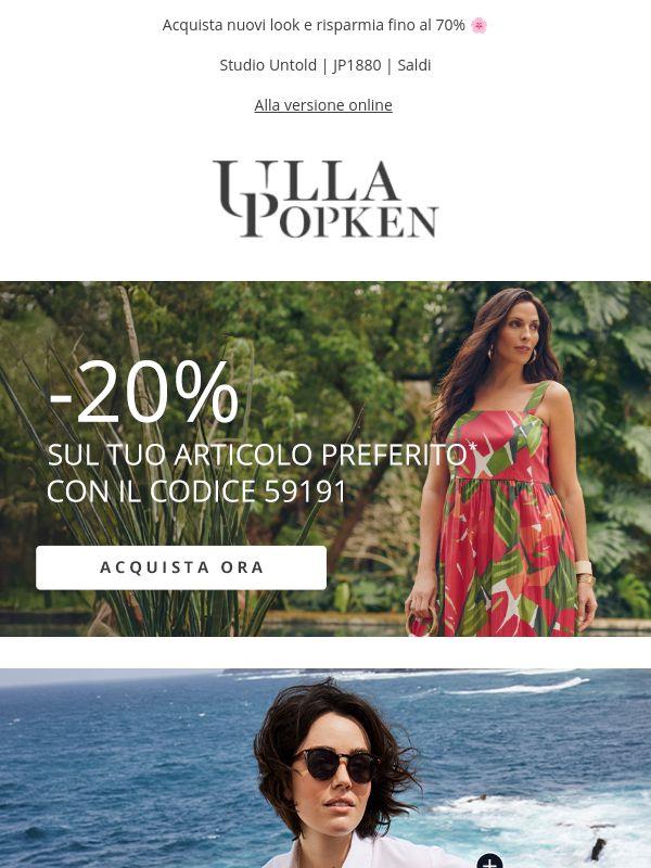 Ancora per poco 🛍️ -20% sul tuo articolo preferito