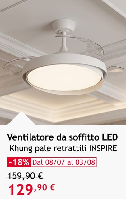 Ventilatore da soffitto LED 129,90 &euro;