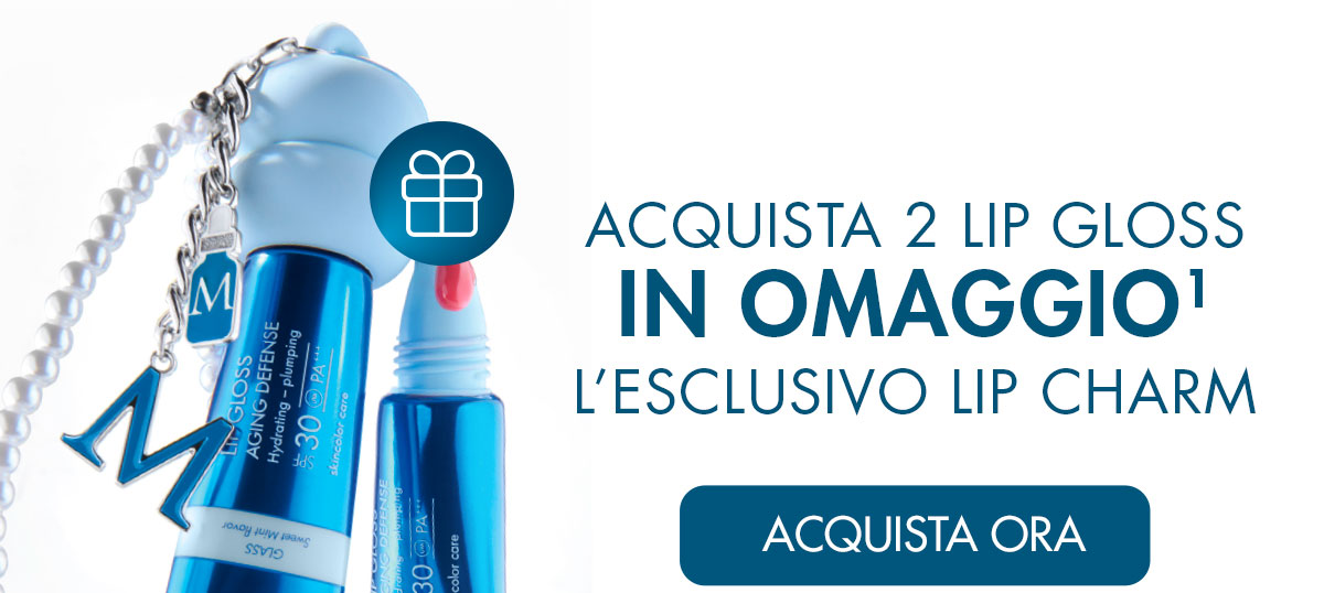 acquista due lip gloss, in omaggio il lip charm