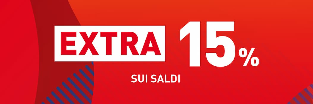 EXTRA 15% DI SCONTO SUI SALDI
