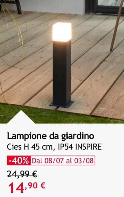 Lampione da giardino 14,90 &euro;