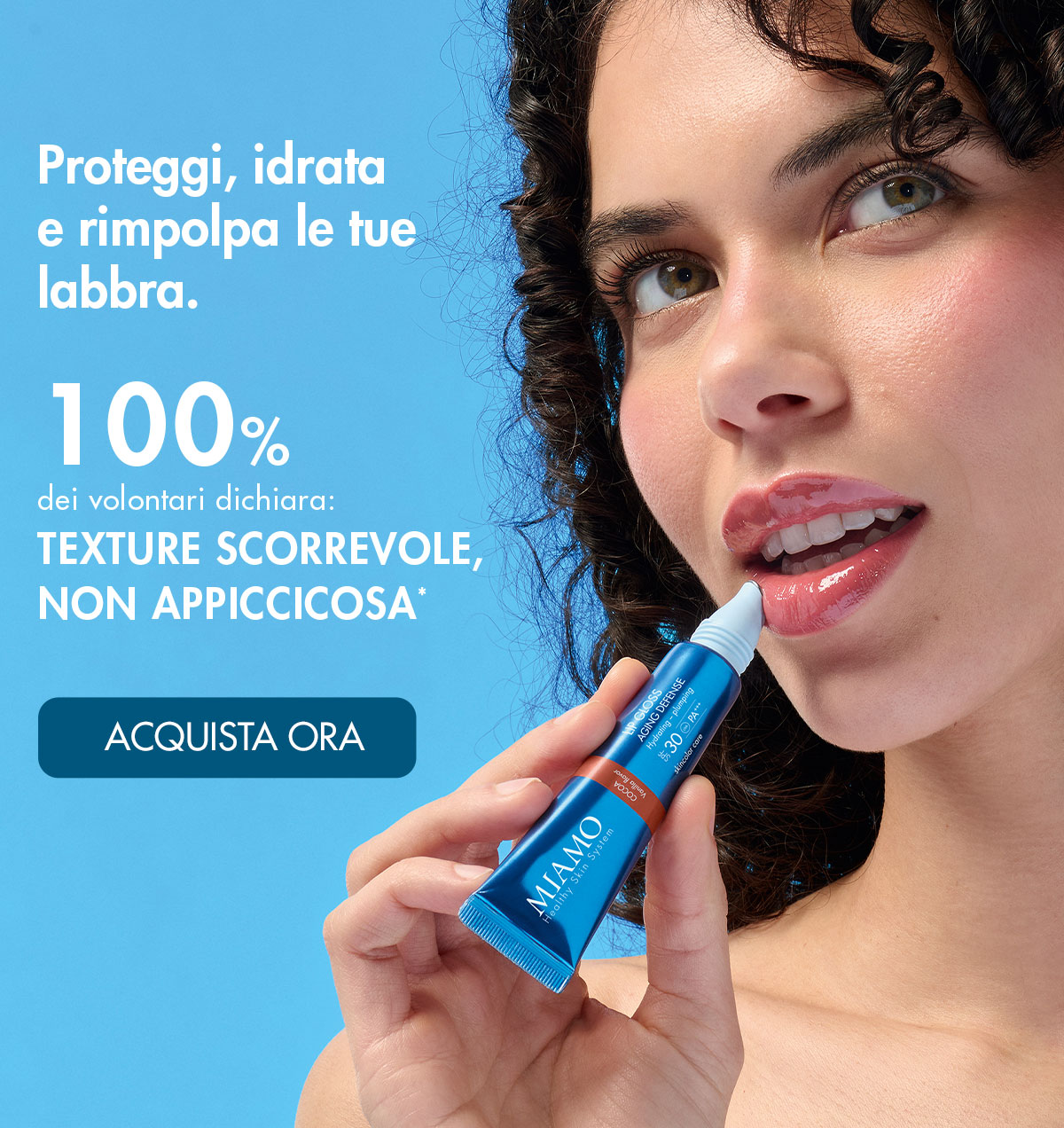 completa la protezione viso con l'iconico lip gloss aging defense SPF 30 PA+++