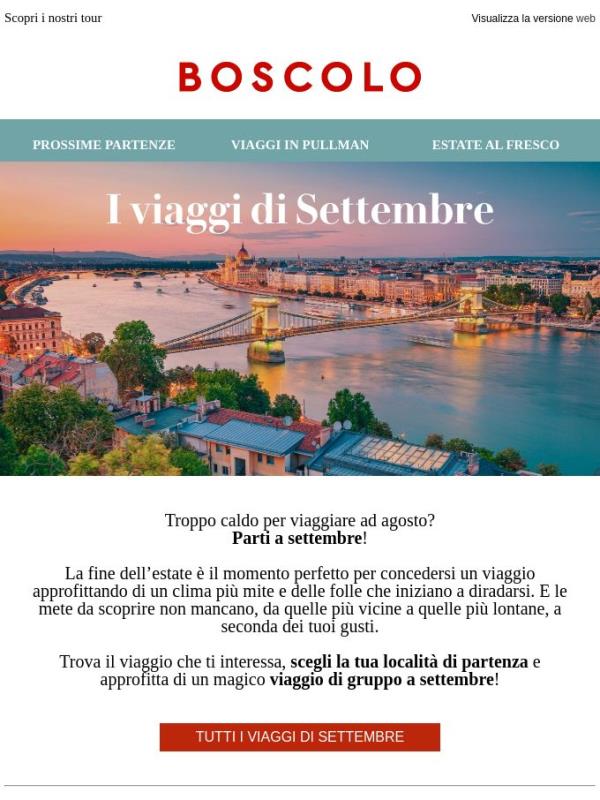 Il bello di viaggiare a settembre