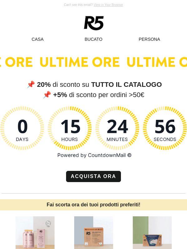 Ultime ore! 🚨 Ultimi sconti!