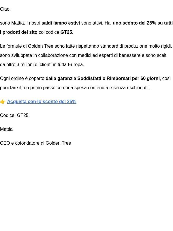 Non vuoi farti scappare una cosa del genere