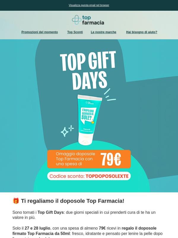 🎁 Ti regaliamo il doposole firmato Top Farmacia