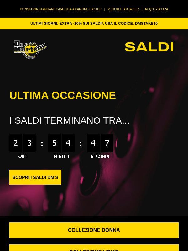 Ultima chiamata per i saldi