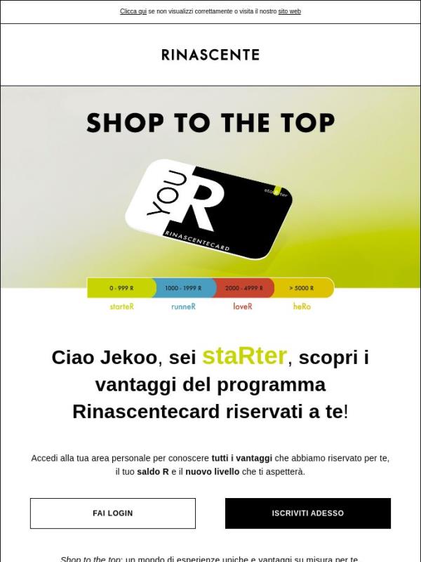 Sei staRter, conosci già i tuoi vantaggi?