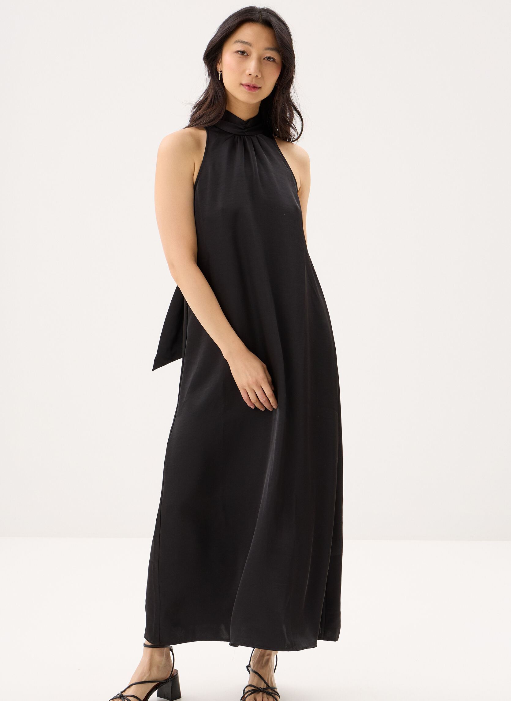 OBJECT Vestidos Objchilli S/L Re Midi Dress 144 donna nero