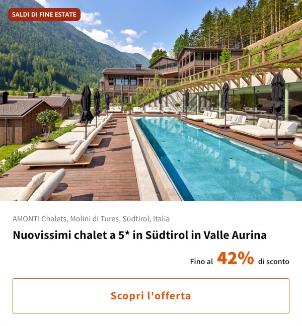 Nuovissimi chalet a 5* in Südtirol in Valle Aurina