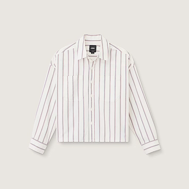 Long Sleeve Boxy Oxford Shirt
