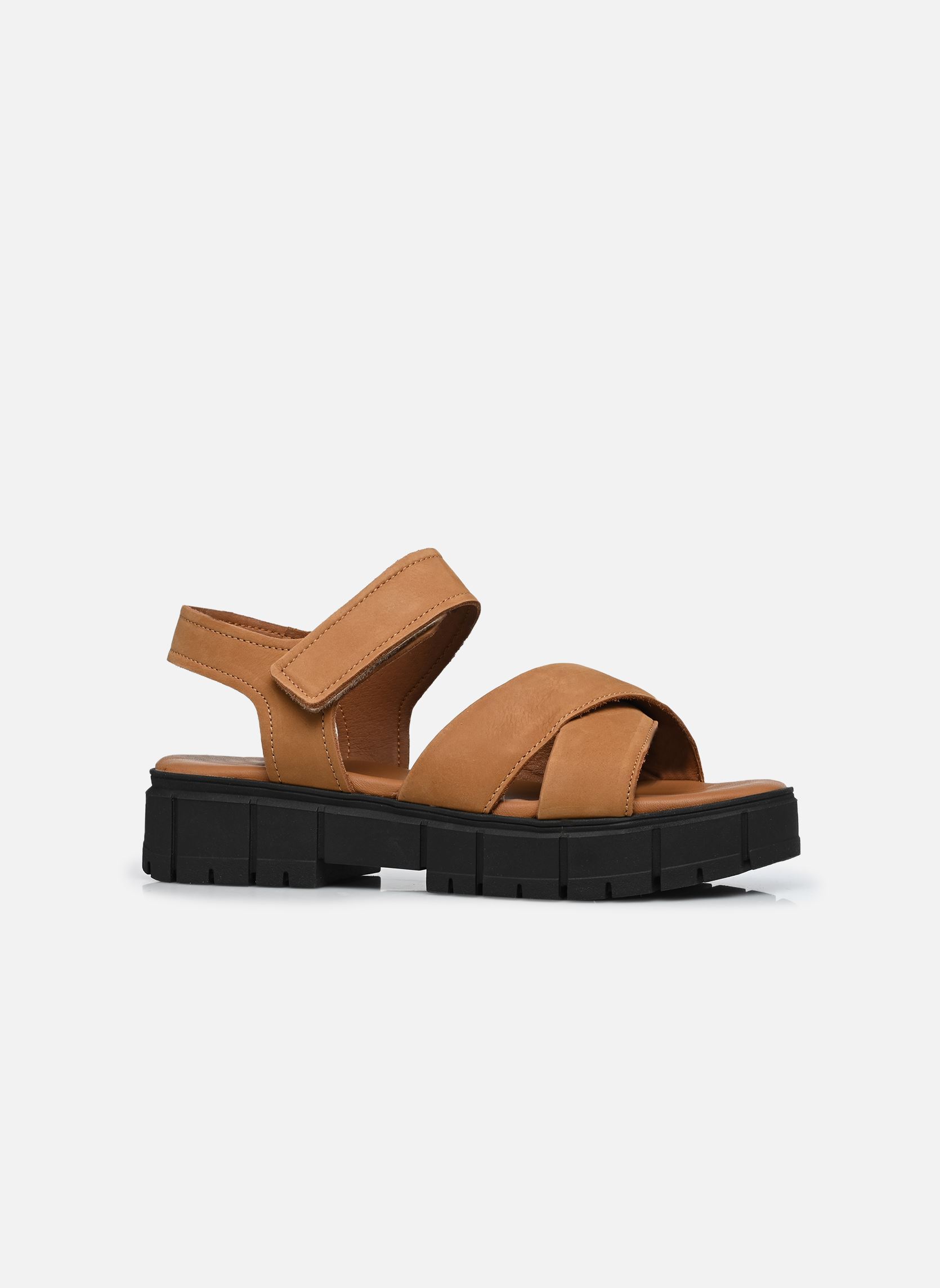Georgia Rose Sandalias Soft con cuña y plataforma Rimene donna marrone