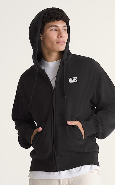 Stretch Logo Zip Hoodie
