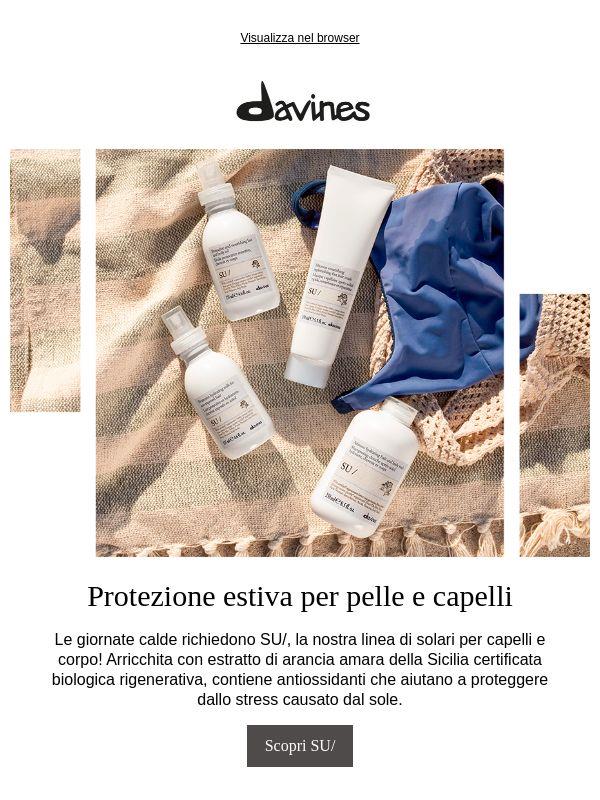 La protezione estiva inizia con SU/ ☀️