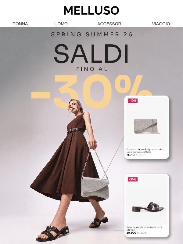 I saldi Melluso continuano fino al 30%🙂