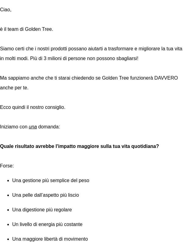 Qual è la tua frustrazione più grande in fatto di salute?