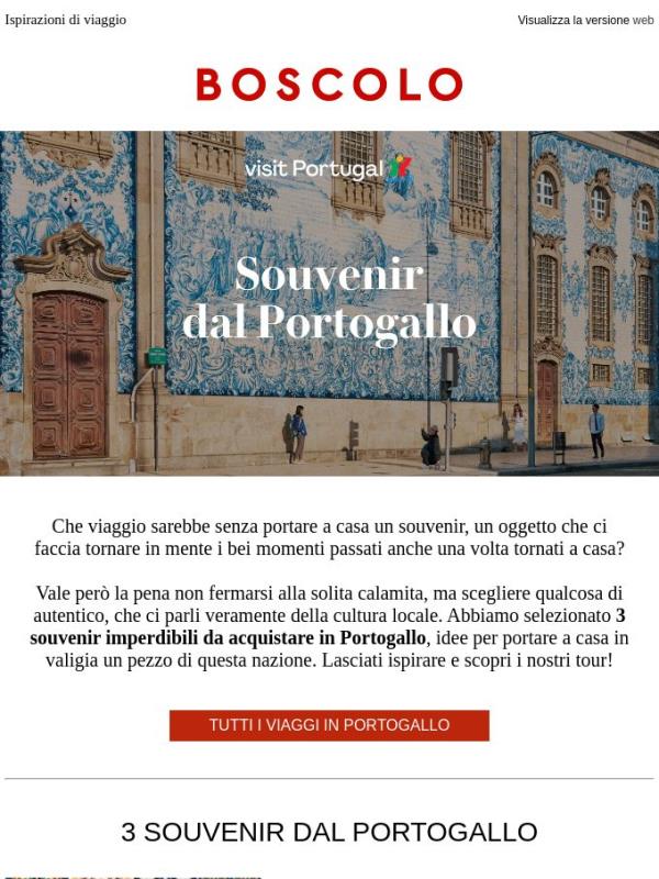 3 souvenir da acquistare in Portogallo