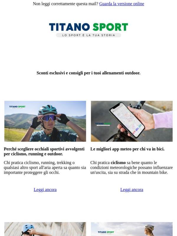Sconti esclusivi e consigli per i tuoi allenamenti outdoor.