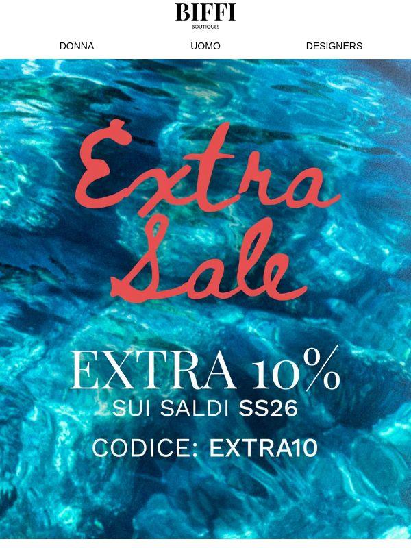 Ancora per poco! 10% EXTRA sul tuo shopping estivo ☀️