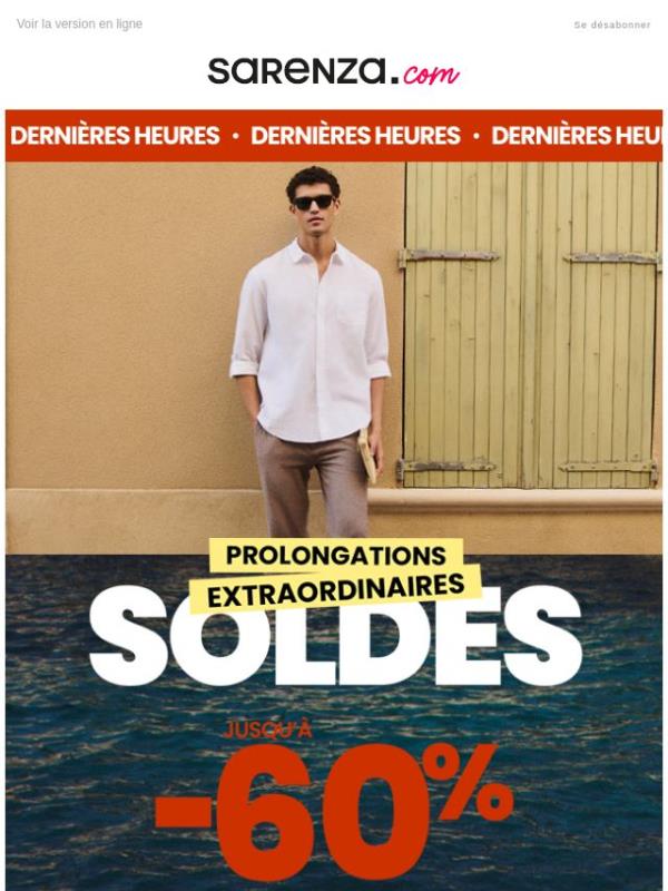 SOLDES DERNIÈRES HEURES 💥 -10 supp’ dès 80€ avec le code FINAL !