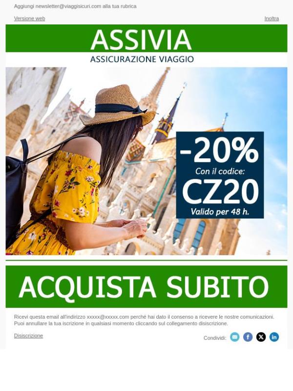- 20% su tutte le nostre polizze!