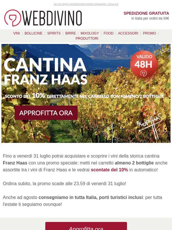 Franz Haas 🍇 -10% sui vini della cantina!