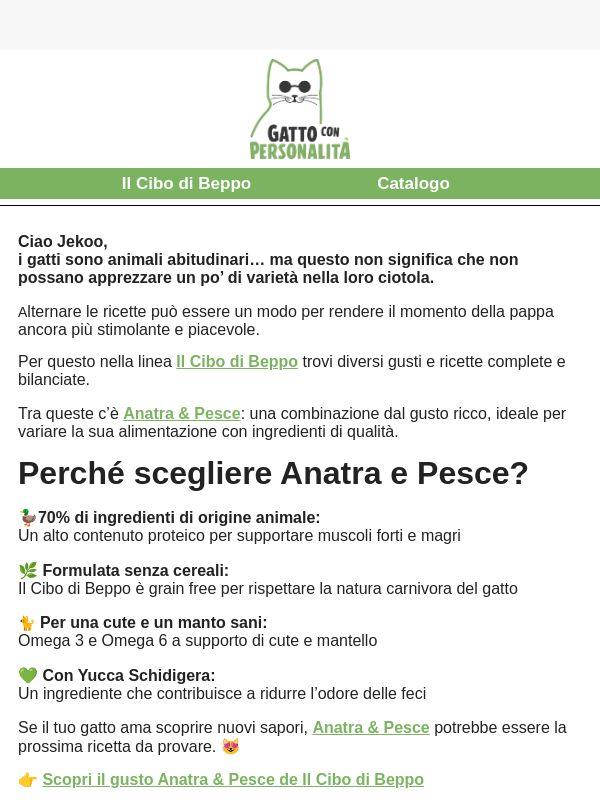 Il tuo gatto mangia sempre lo stesso gusto?