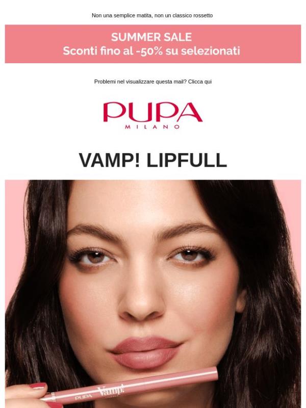 Labbra dall'effetto pieno e sfumato, in pochi gesti con VAMP! LIPFULL 💋