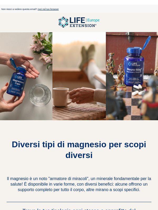Dal muscolo all'umore: i segreti del magnesio