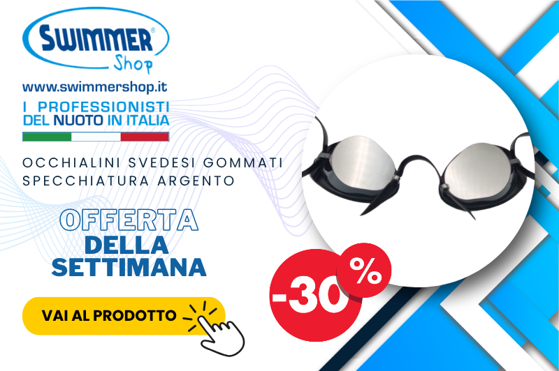 occhialini gommati con specchiatura
