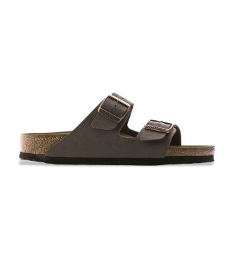 Sandali in Pelle Arizona Birko-Flor Nubuck (Vestibilità Stretta) marrone