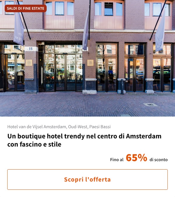 Un boutique hotel trendy nel centro di Amsterdam con fascino e stile