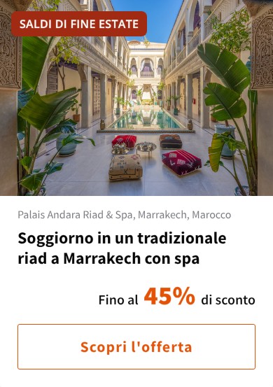 Soggiorno in un tradizionale riad a Marrakech con spa