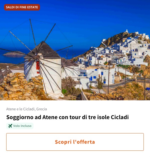 Soggiorno ad Atene con tour di tre isole Cicladi