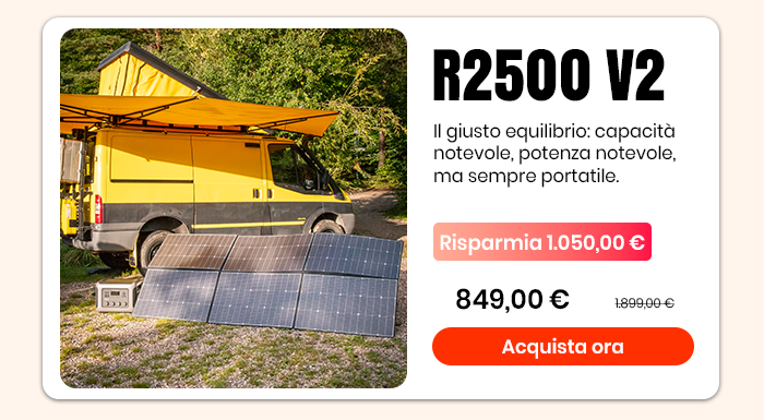 R2500 V2 Power Station Portatile 2500W 1920Wh
