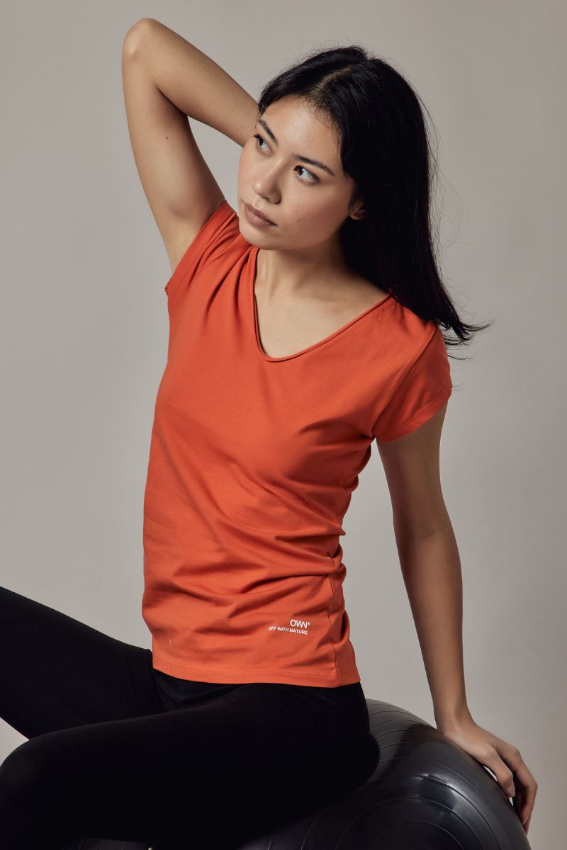 T-Shirt Scollo a V Tomato