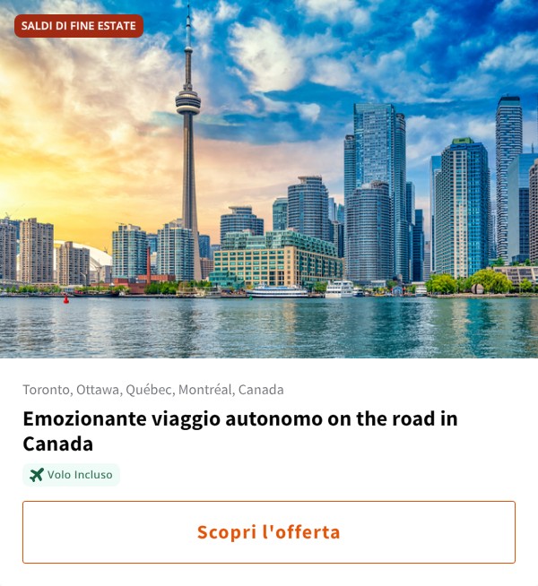 Emozionante viaggio autonomo on the road in Canada