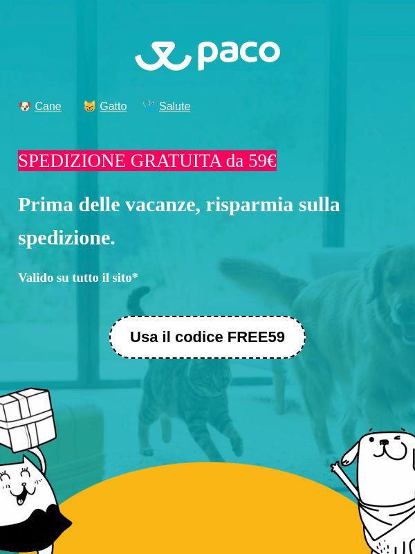 ✈️ Prima di partire... non dimenticare il tuo pet! Spedizione GRATIS da 59€