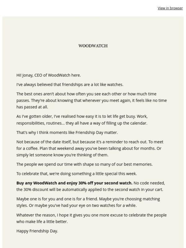 A small reminder this Friendship Day