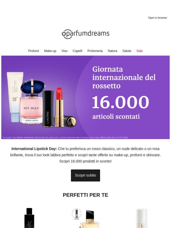 💄 Lipstick Day: 16.000 prodotti in sconto