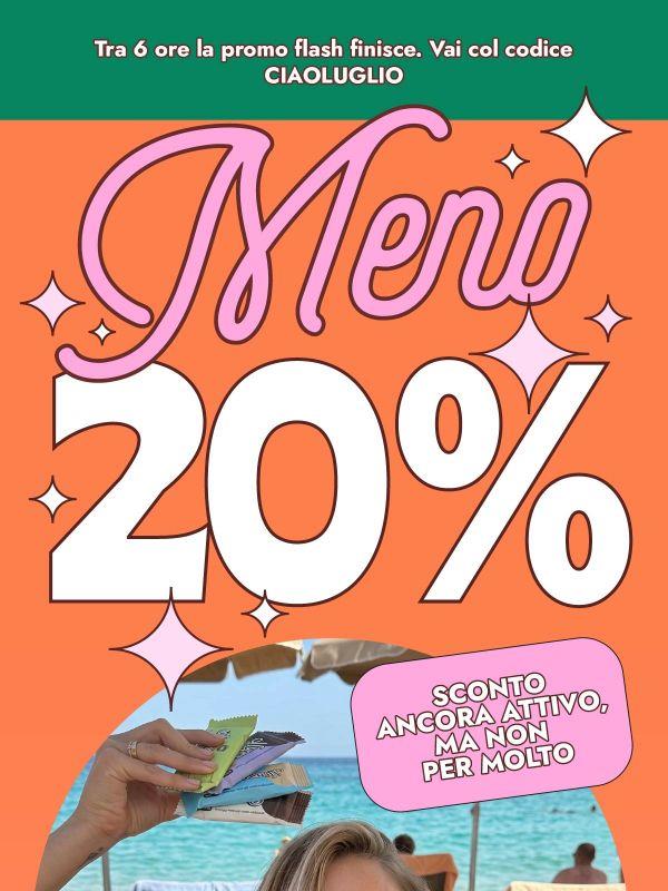 È ancora attivo il -20% su tutto! 🍫