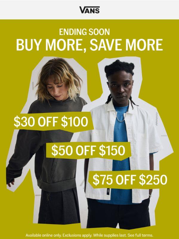 ENDING SOON: Up to $75 off