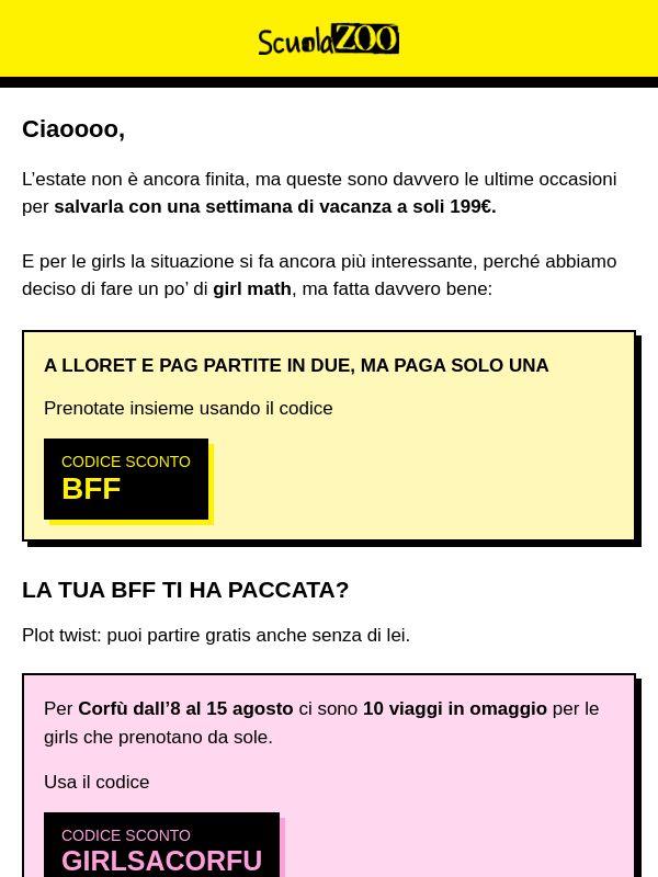 ma come a Corfù gratis?