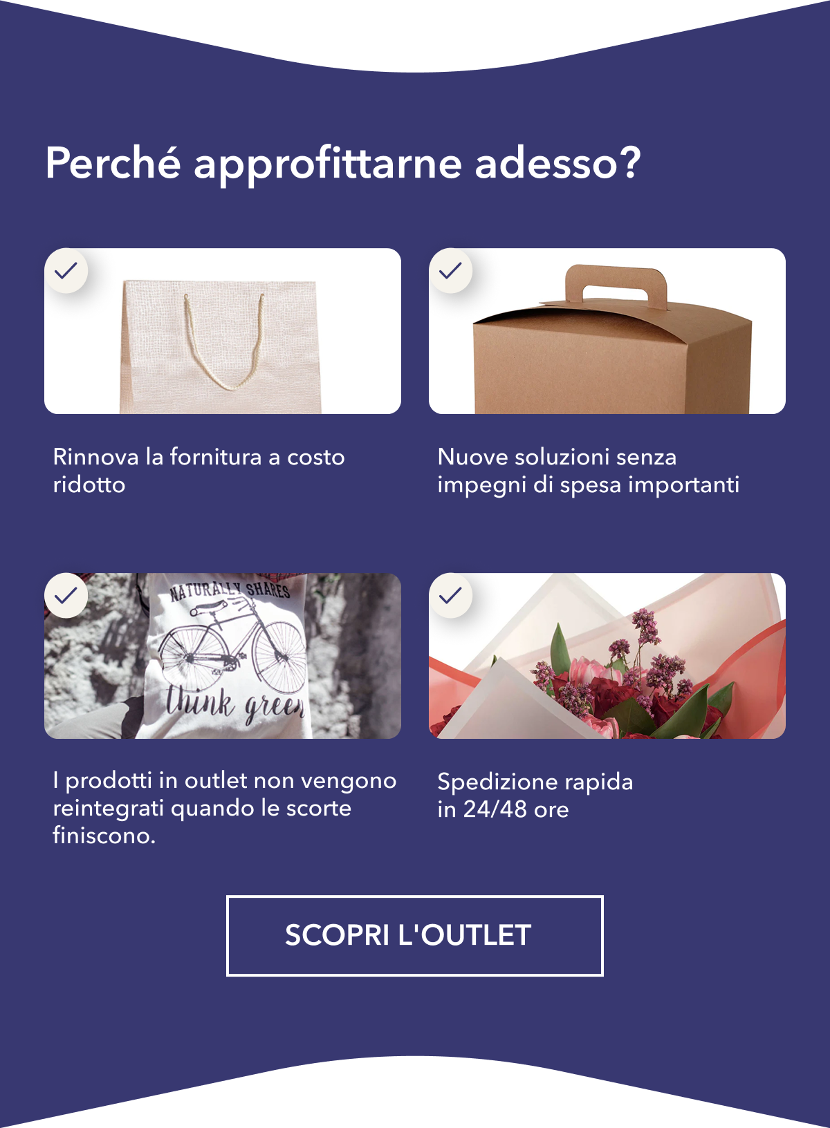 Scopri l'outlet.